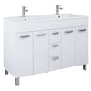 Elita Sunn Kyra 120 4D 3S White HG – Kúpeľňová skrinka s keramickým umývadlom 121,2x82,1x46,5 cm – RE169196008060