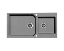 Laveo MILOS granitový drez 98 x 50 cm, sivý SPM_5209