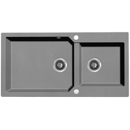 Laveo MILOS granitový drez 98 x 50 cm, sivý SPM_5209