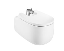 Roca Beyond bidet závesný s otvormi na bidetový poklop 58 x 39,5 cm A3570B6S00