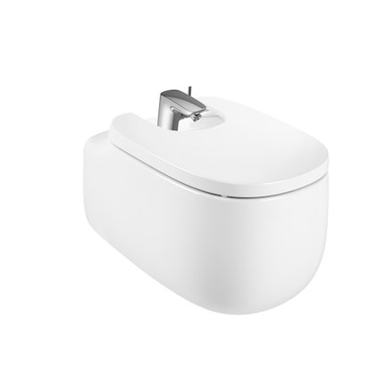 Roca Beyond bidet závesný s otvormi na bidetový poklop 58 x 39,5 cm A3570B6000