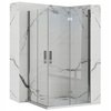 Rea MOLIER DOUBLE sprchový kút 80 x 100 x 190 cm, profil chróm K6367+K6371