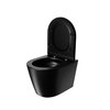Uptrend AMARO WC VORTEX misa závesná Rimless 48 x 36 x 36 cm so sedátkom, čierna matná