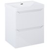 Elita HELO kúpeľňová skrinka s umývadlom 58,5 x 44,2 cm, biela lesklá RE010600208060