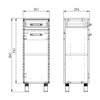 Elita Sunn 30 1D 1S White HG – kúpeľňová komoda 30,1x84,1x29,6 cm – RE169197008060