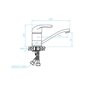 Kuchinox PEDRO umývadlová stojanková batéria nízka, chróm BQE_026D