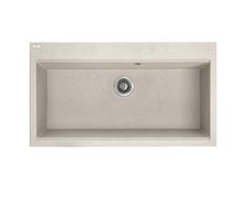 Laveo TAU jednokomorový granitový drez 90 x 50 cm, bež SBT_4109