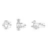 Roca MERIDIAN závesný bidet 36 x 54 cm A357745000