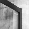 Novoterm ARUBA BL black sprchový kút bez vaničky 90 x 90 x 185 cm, sklo číre, profil čierny