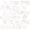 Nowa Gala Frost White FW 01 M-h heksagon gres rektifikovaná mozaika lesklá 27 x 27 cm