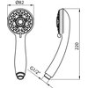 Valvex PROTECT flexibilná sprchová hadica 175 - 215 cm sivá, 2449910