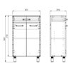 Elita Sunn 50 2D 1S White HG – kúpeľňová komoda 50,1x84,1x29,6 cm – RE169198008060