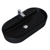 Elita BABETTE Umývadlo na dosku 81 x 41,5 cm, Black Matt RE040820017160