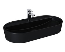 Elita BABETTE Umývadlo na dosku 81 x 41,5 cm, Black Matt RE040820017160
