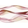 Cersanit Elfi red dekor waves 25 x 40 cm WD407-002