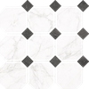 Nowa Gala Frost White FW 01 M-o oktagon mix gres rektifikovaná mozaika lesklá 33 x 33 cm