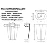 Marmorin SELIA S umývadlo voľne stojace biela lesk  55x34,8 cm P_S_075_02_0550