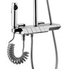 Rea ATLAS GOLD BRUSH sprchový kút 80 x 100 x 200 cm, sklo číre, ľavý K4672 + K4337