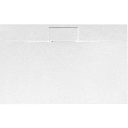 Rea BAZALT WHITE obdĺžníková sprchová vanička 80 x 120 x 2,5 cm, povrch štruktúra, biela K3321