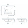 Rea MARIO WHITE set s umývadlom 60 cm REA-M0005
