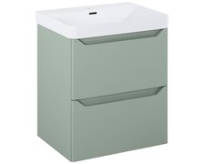 Elita HELO kúpeľňová skrinka s umývadlom 58,5 x 44,2 cm, sage matt RE010600201470