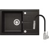 Deante LEDA granitový drez s batériou 67 x 44 cm, grafit ZRDG2113