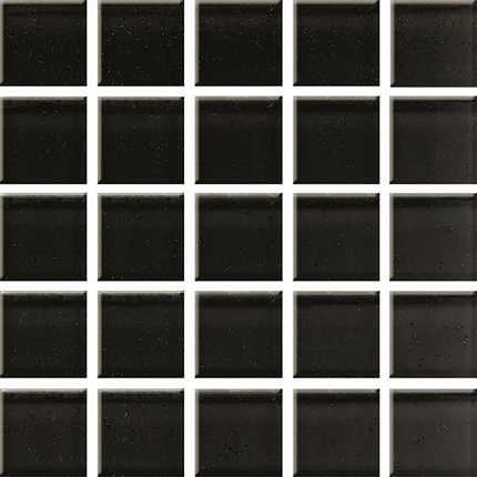 Ceramika Konskie Black glass mozaika lesklá 25 x 25 cm