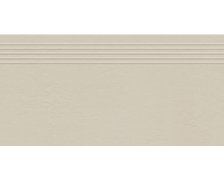 Tubadzin Industrio cream rektifikovaná schodnica matná 29,6 x 59,8 cm