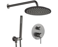 Rea LUNGO GRIP pod-omietkový sprchový set + box, Titan P8958