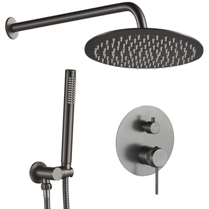 Rea LUNGO GRIP pod-omietkový sprchový set + box, Titan P8958