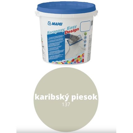 MAPEI KERAPOXY Easy Design EPOXIDOVÁ ŠKÁROVACIA HMOTA 3 kg 137 karibský piesok