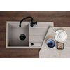 Kuchinox VITI granitový drez 76 x 44 cm, bež SBX_411Y