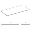 Elita mramorová doska na skrinku 140x46x1,5 cm Antracit Matt RE051400016010