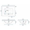Rea ASTOR WHITE set s umývadlom 60 cm REA-M0003
