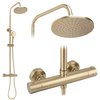 Rea PAROT BRUSH GOLD termostatický sprchový set P2323