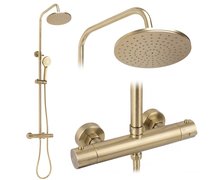 Rea PAROT BRUSH GOLD termostatický sprchový set P2323