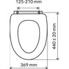 NOVASERVIS WC sedátko z duroplastu, čierna mat, Soft Close, Easy Click WC/BLACK