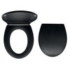 NOVASERVIS WC sedátko z duroplastu, čierna mat, Soft Close, Easy Click WC/BLACK