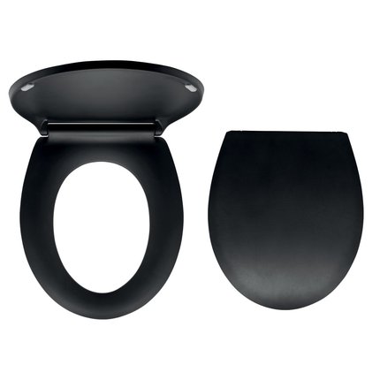 NOVASERVIS WC sedátko z duroplastu, čierna mat, Soft Close, Easy Click WC/BLACK