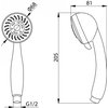 Valvex PROTECT flexibilná sprchová hadica 120 - 165 cm sivá, 2449890