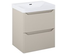 Elita HELO kúpeľňová skrinka s umývadlom 58,5 x 44,2 cm, fume matt RE010600207020