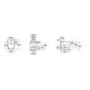 Roca MERIDIAN závesný bidet 36 x 54 cm A357745080