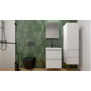 Home OTTIMA 40 cm závesná kúpeľňová skrinka 1D 2S, biela lesklá AQ.401-1204011