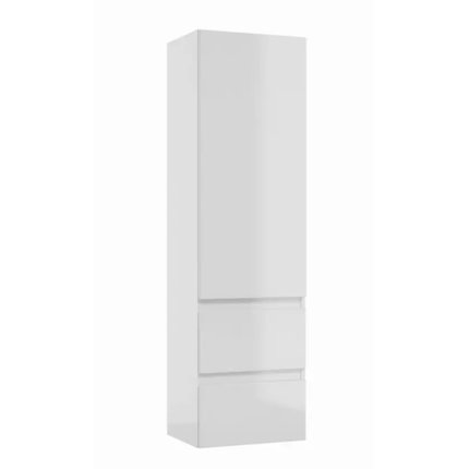 Home OTTIMA 40 cm závesná kúpeľňová skrinka 1D 2S, biela lesklá AQ.401-1204011