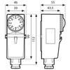 AFRISO Priložný termostat BRC, 20-90st.C 6740100