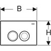 Geberit DELTA25 ovládacie tlačítko 115.125.46.5