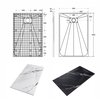 Besco VEXO MARBLE BLACK sprchová vanička SMC 90 x 130 cm