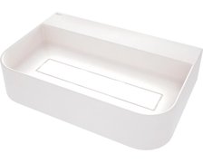 Deante ARNIKA granitové umývadlo na dosku s krytom 60,5 x 40,5 cm, alabaster CQA_AU6S