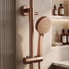 Rea PAROT BRUSH COPPER termostatický sprchový set P9672