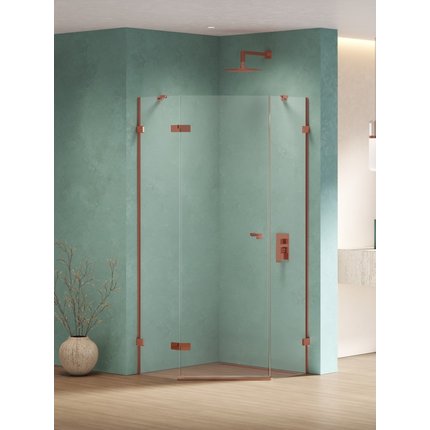 New Trendy EVENTA COPPER SHINE štvrťkruhový sprchový kút 90 x 90 x 200 cm EXK-6516